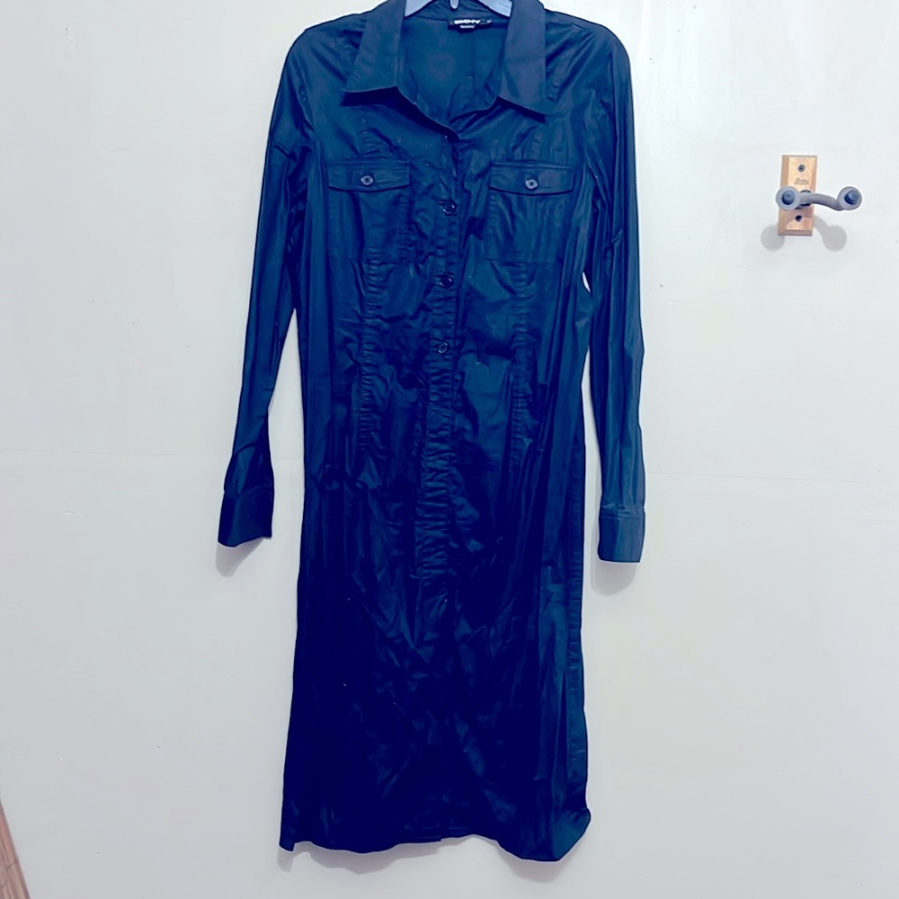 DKNY long sleeve, black shirt/dress